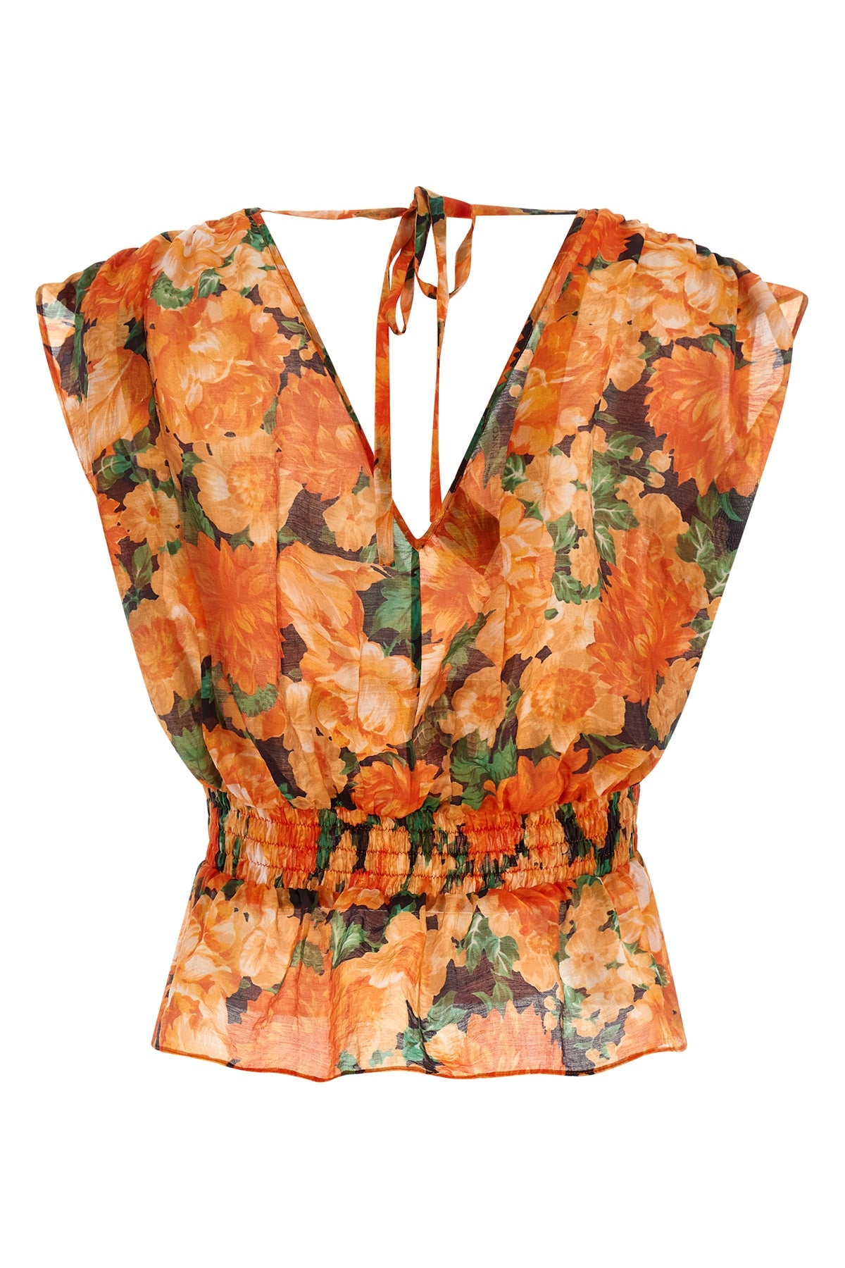 arcore all-over flamed voile top