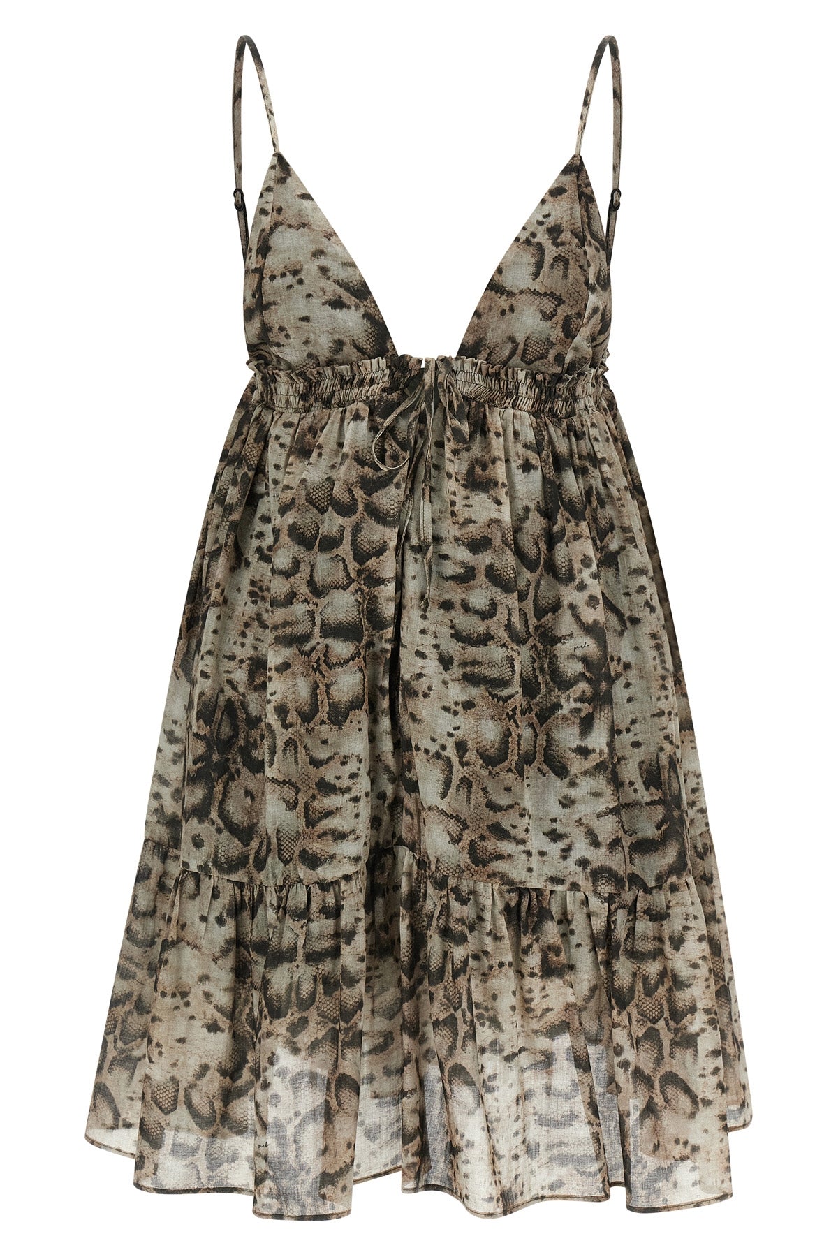 adrano mini dress in cotton muslin