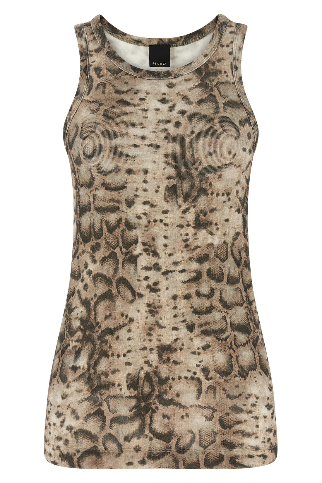 PINKO M belfiore ribbed stretch cotton top