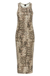 long novoli dress in stretch cotton