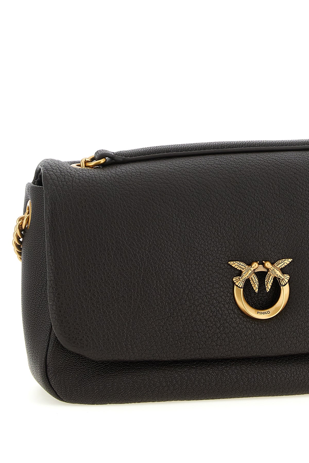 the pinko shoulder bag stands out for its soft but structured silhouette