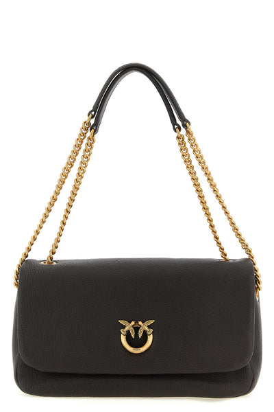 the pinko shoulder bag stands out for its soft but structured silhouette