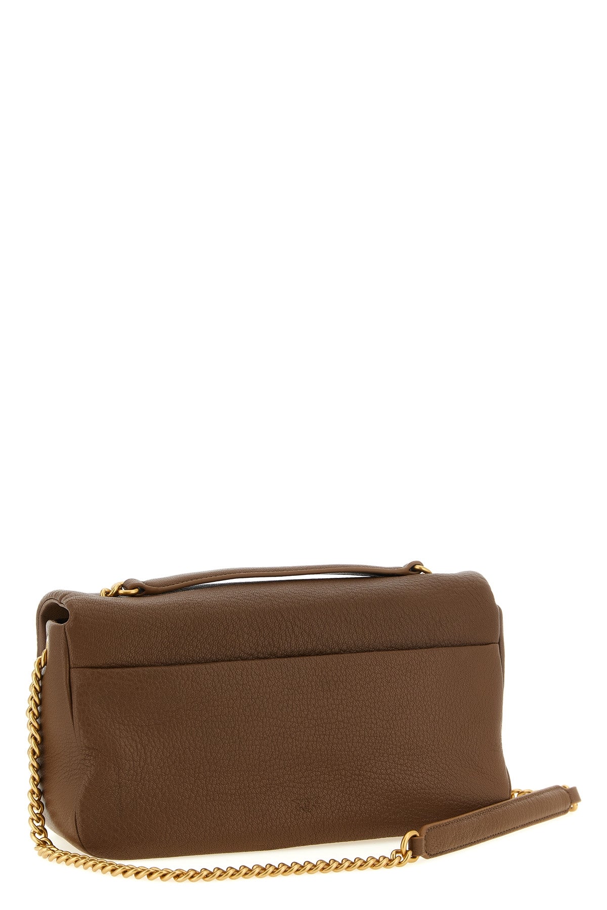 the pinko shoulder bag is distinguished by a soft silhouette made of fine lambsk