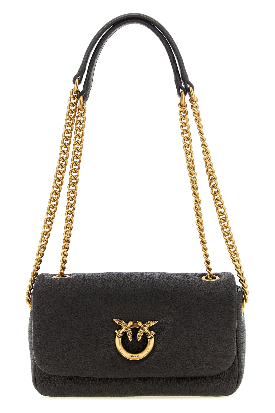 PINKO OS the pinko love bag shoulder bag stands out for its structured silhouette in fine