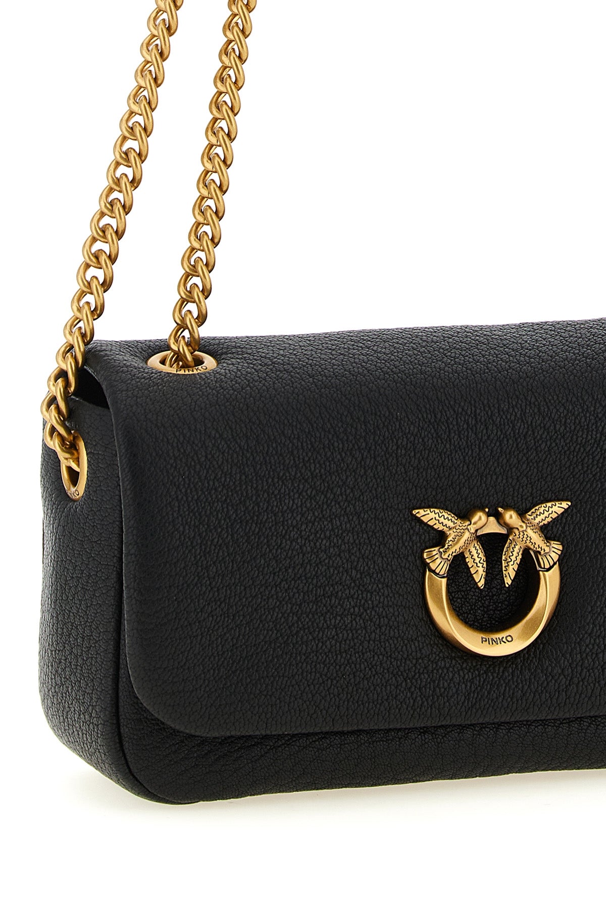 the pinko shoulder bag is made of fine lambskin