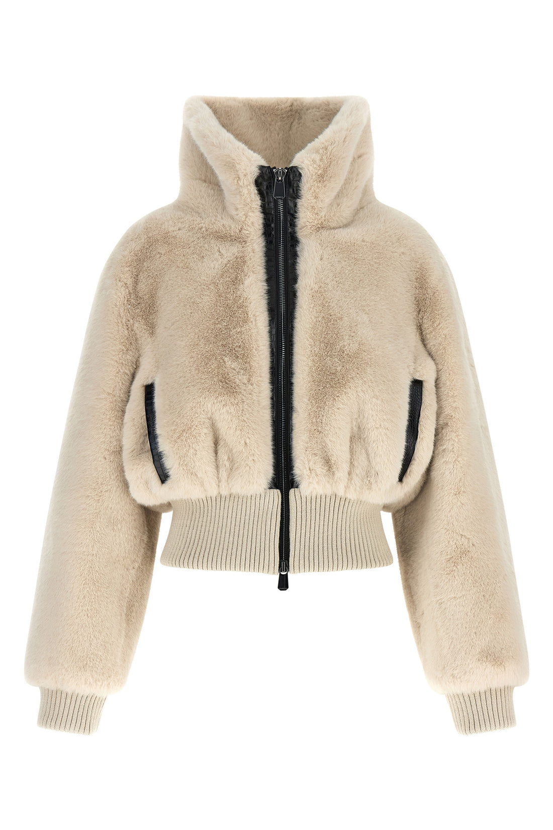 PINKO 40 the pinko jacket redefines winter volumes through a structured crop silhouette