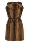 the galearis vest by pinko redefines the concept of sleeveless outerwear through