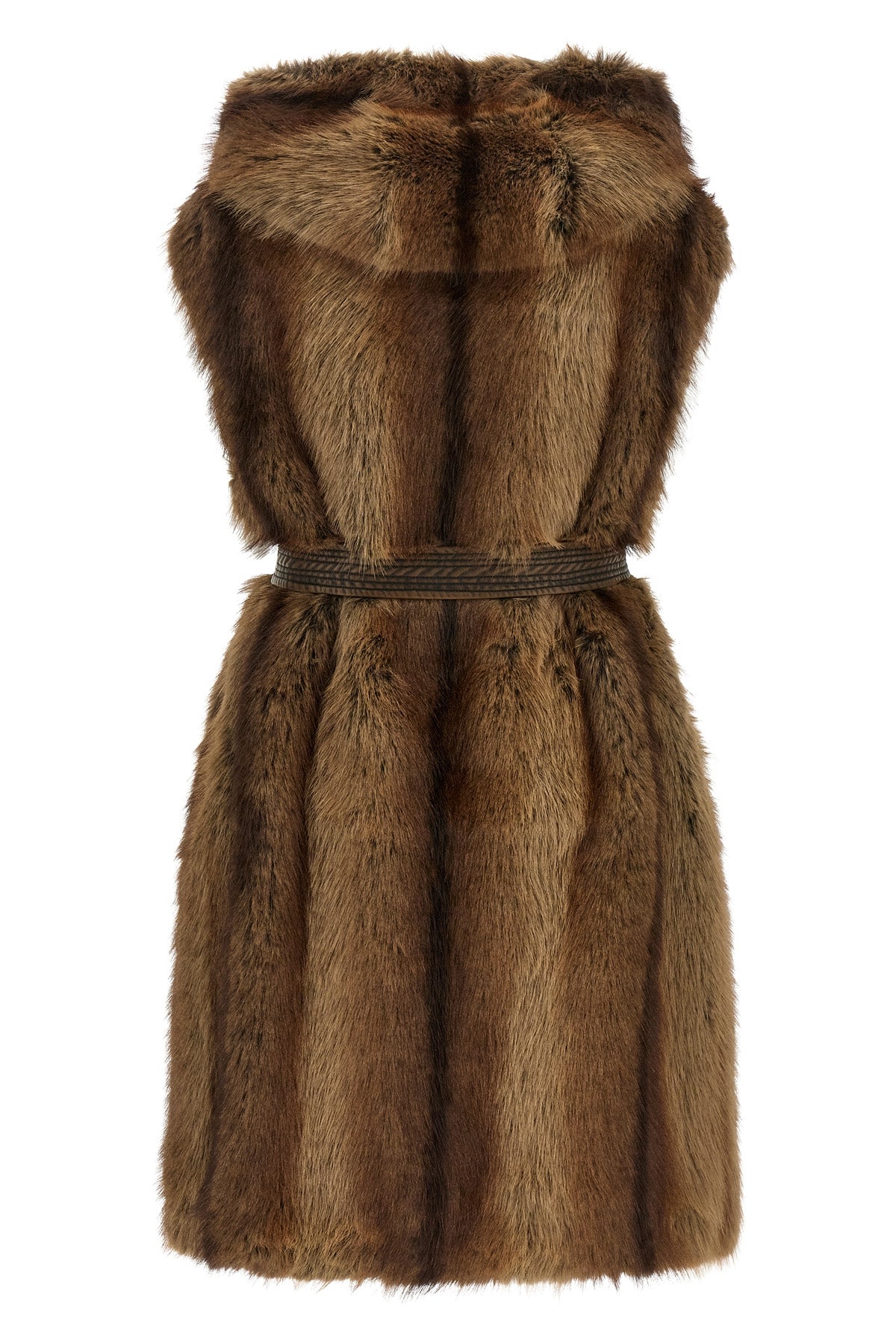 the galearis vest by pinko redefines the concept of sleeveless outerwear through