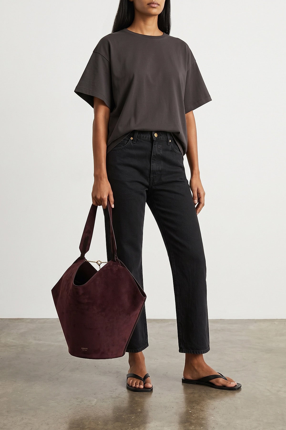 khaite abigail jeans redefine denim through impeccable construction
