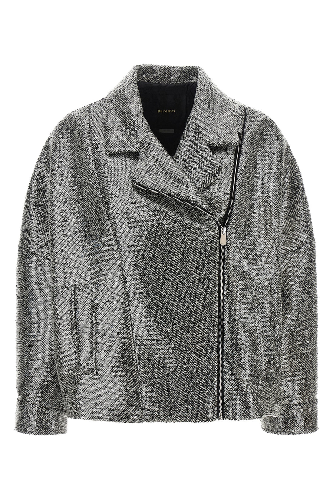 PINKO 38 the pinko caban redefines the codes of outerwear through a structured constructi