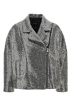 the pinko caban redefines the codes of outerwear through a structured constructi