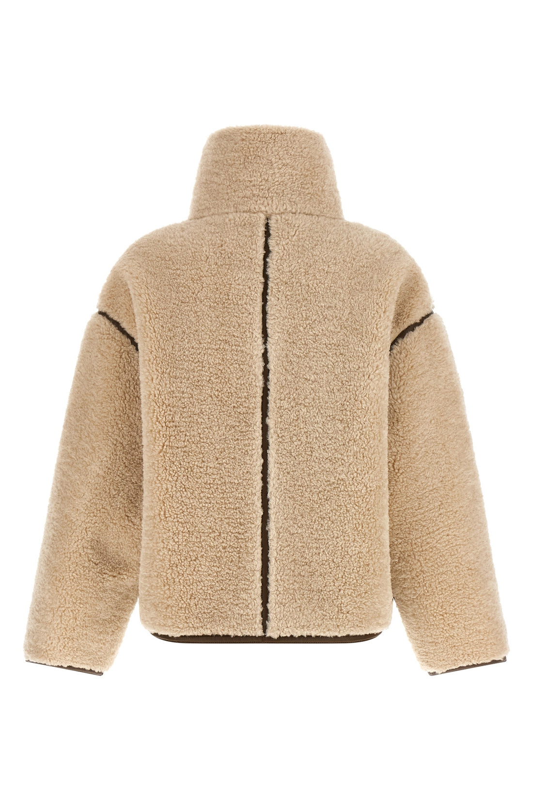PINKO M the pinko crop jacket redefines winter volumes through a boxy silhouette