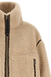 the pinko crop jacket redefines winter volumes through a boxy silhouette