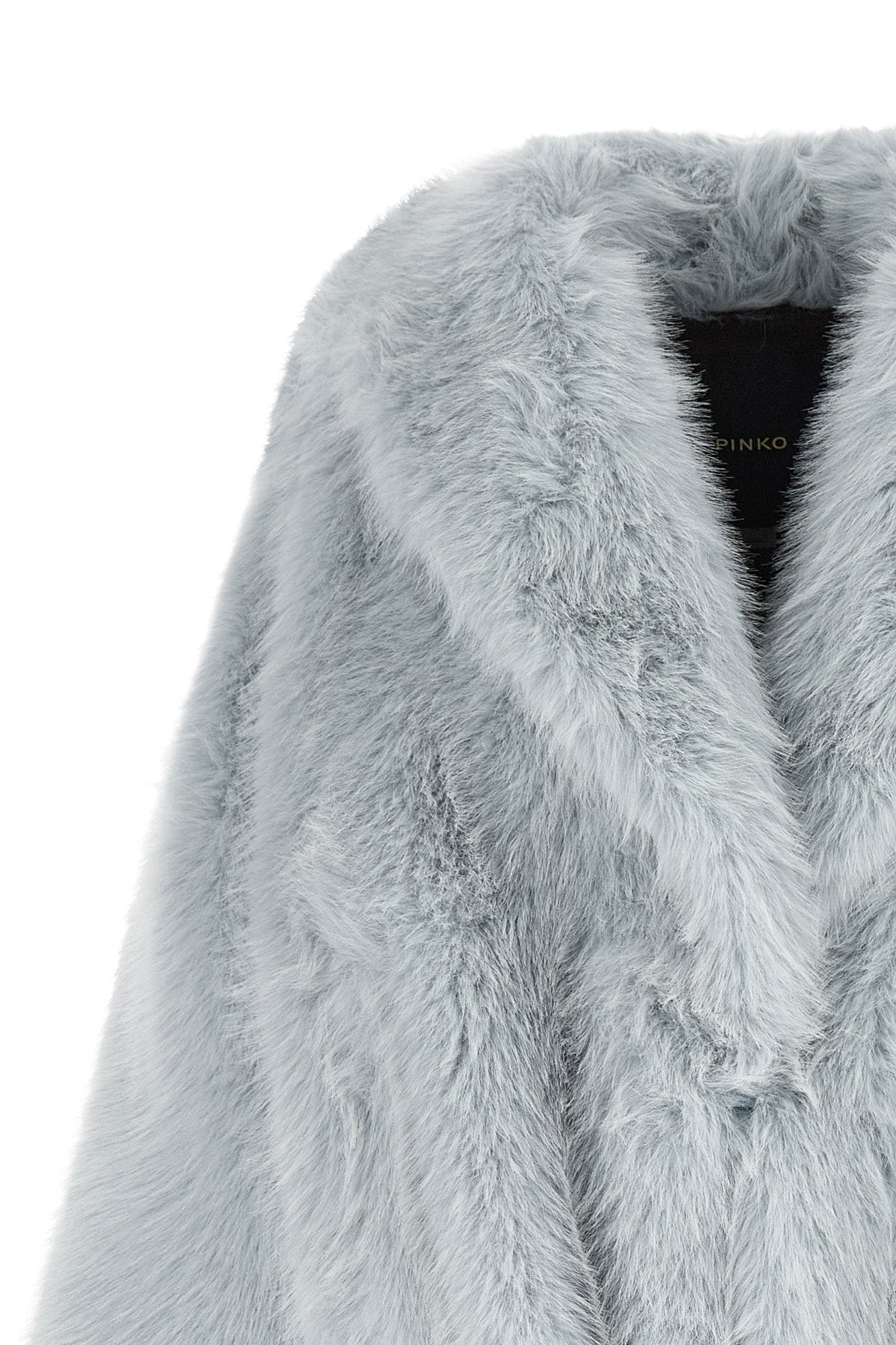 the blouson pinko jacket redefines winter volumes through a soft and enveloping