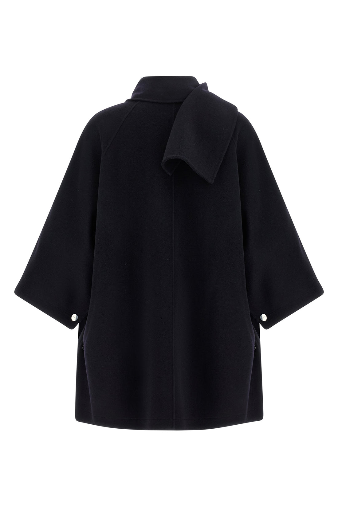 PINKO M the pinko caban redefines the volumes of the outerwear through a cape silhouette