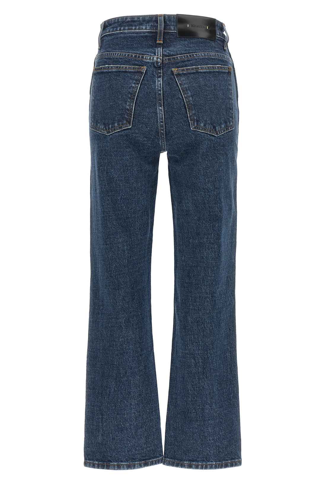 KHAITE 24 khaite abigail jeans redefine the classic five-pocket silhouette through metic