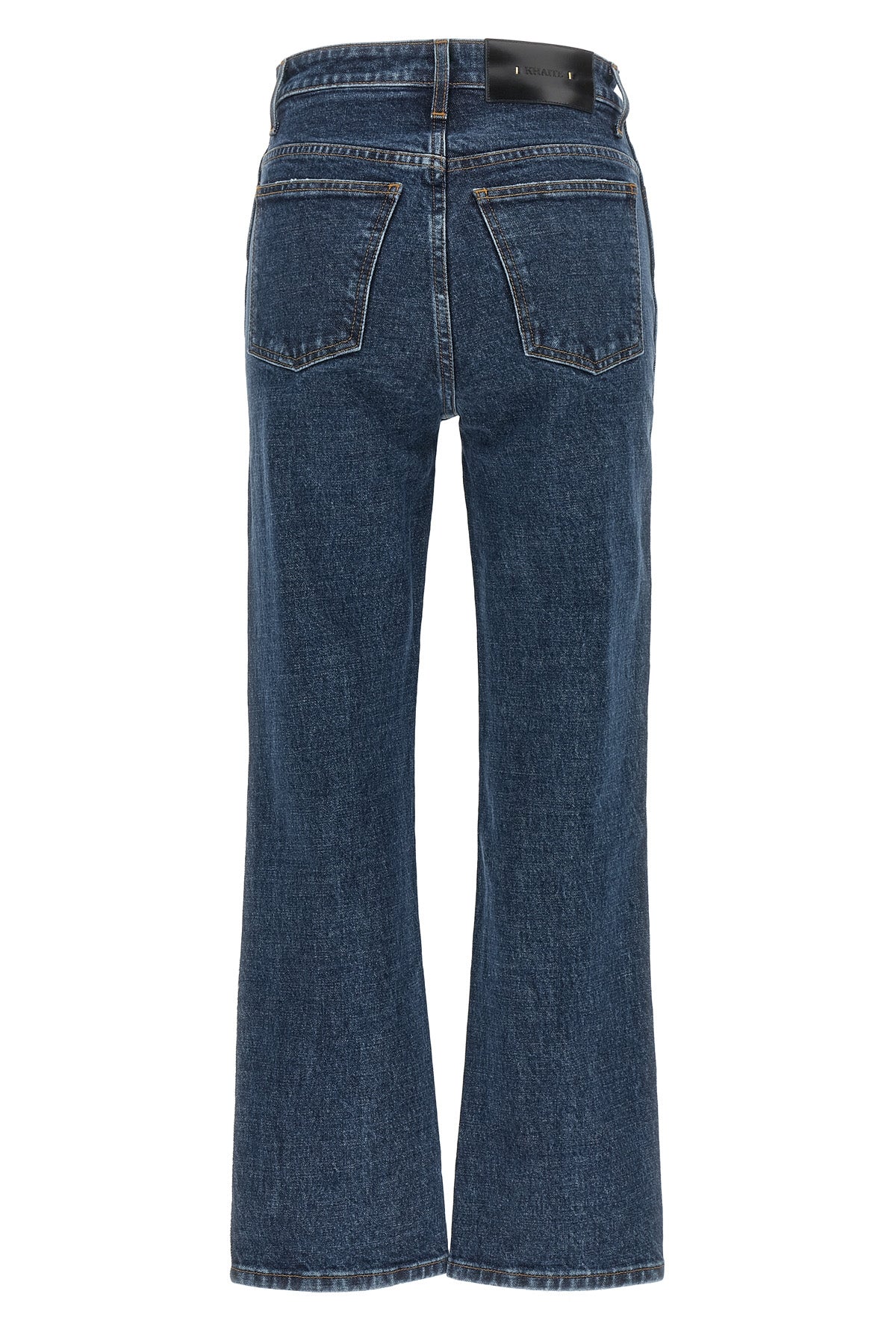 khaite abigail jeans redefine the classic five-pocket silhouette through metic