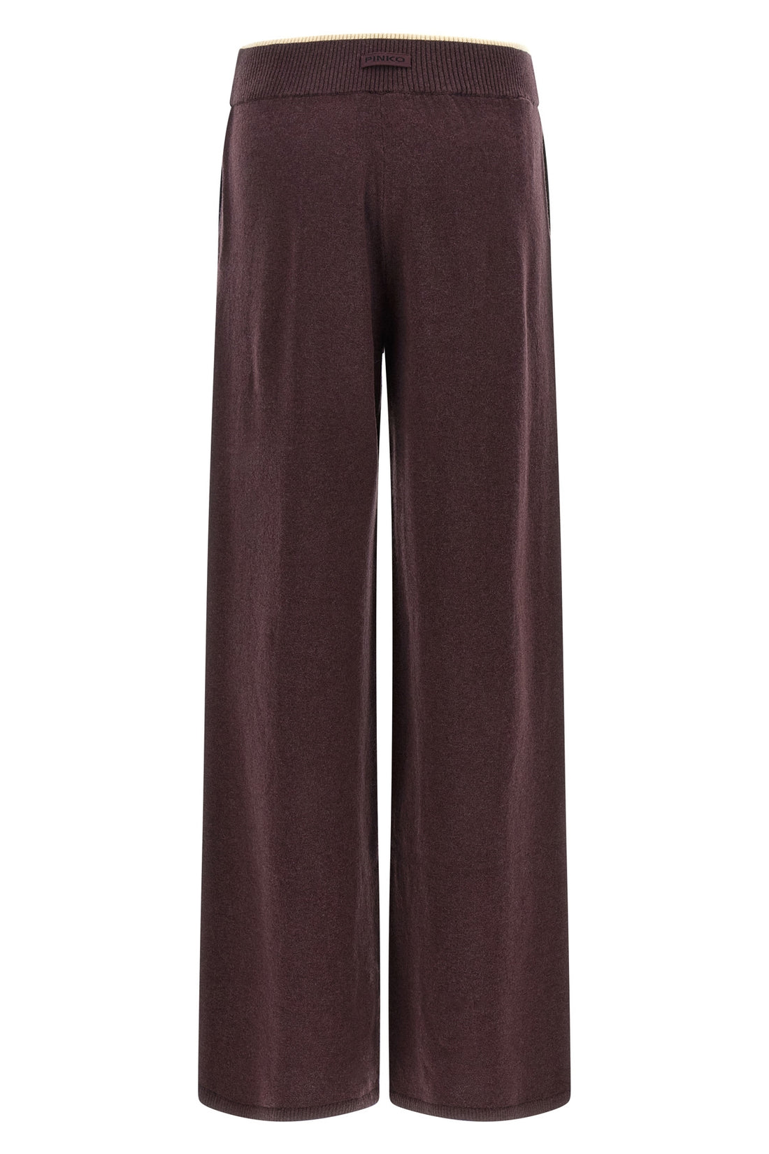 PINKO M the knitted trousers pinko define a relaxed silhouette through wide and fluid vo