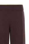 the knitted trousers pinko define a relaxed silhouette through wide and fluid vo