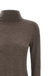 the long turtleneck dress pinko in pure merino wool defines an essential and sop