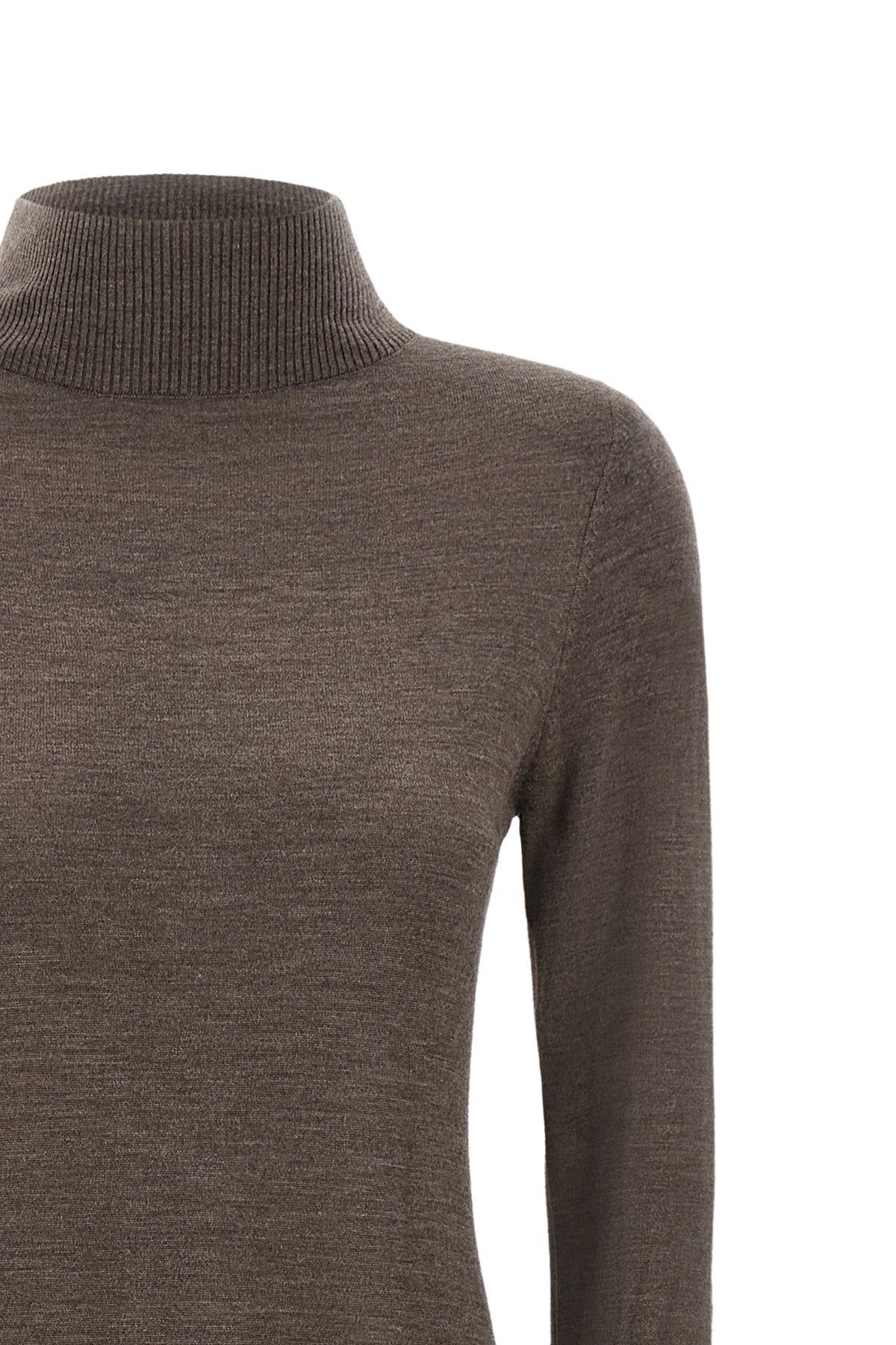 the long turtleneck dress pinko in pure merino wool defines an essential and sop