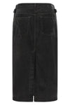 the midi skirt pinko redefines the codes of casual dress through a rigorous stra