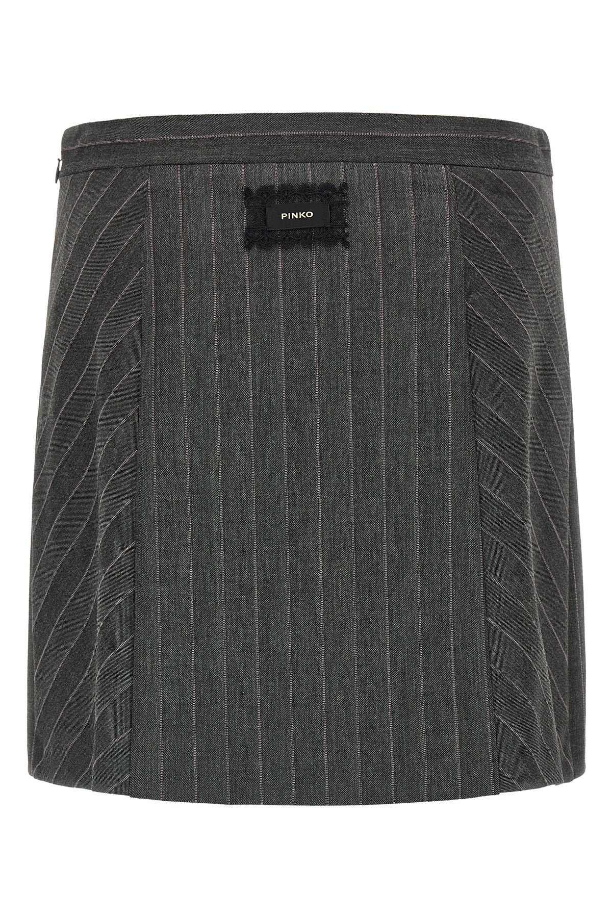 the skirt pinko reinterprets the classic pinstripe pattern