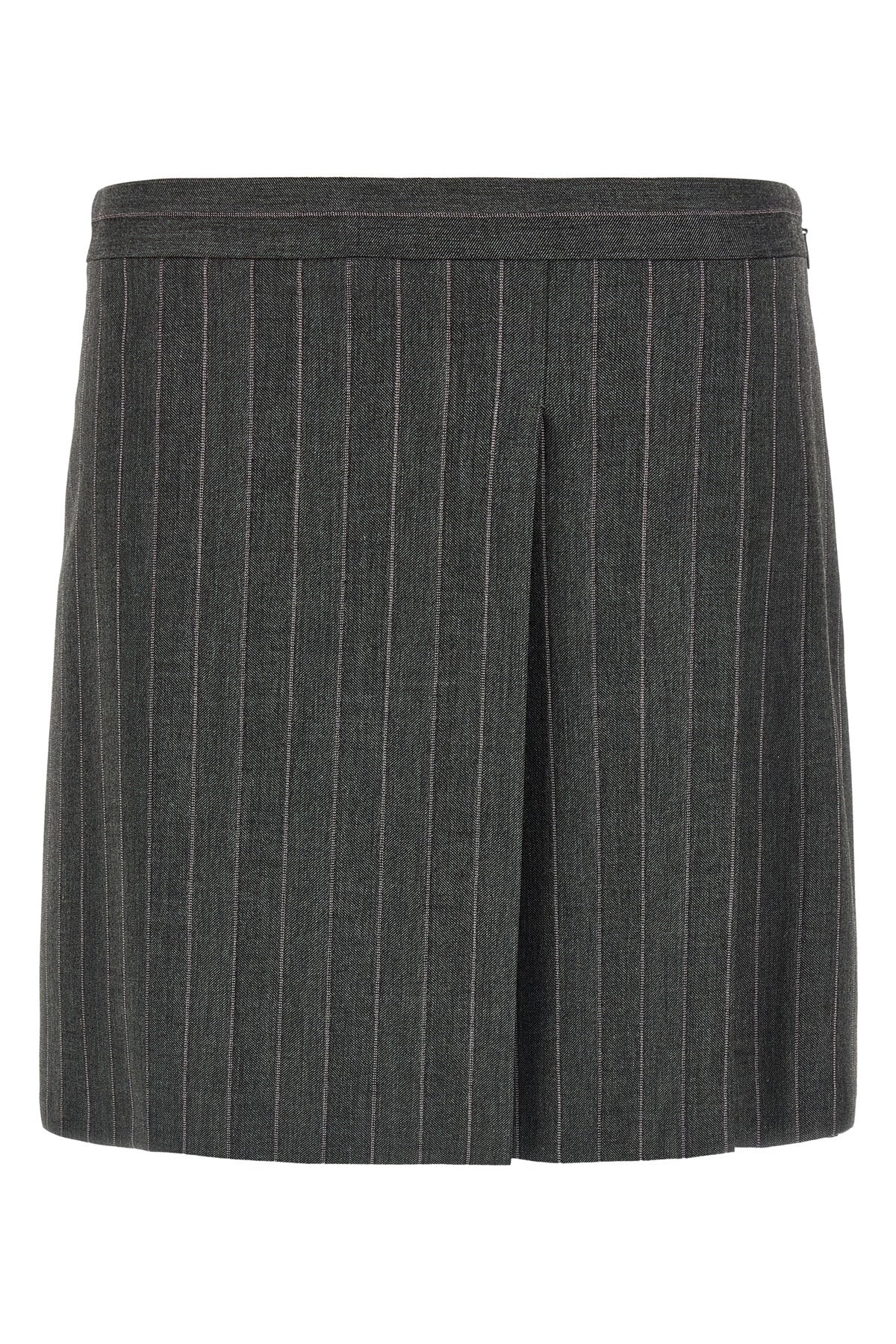 the skirt pinko reinterprets the classic pinstripe pattern