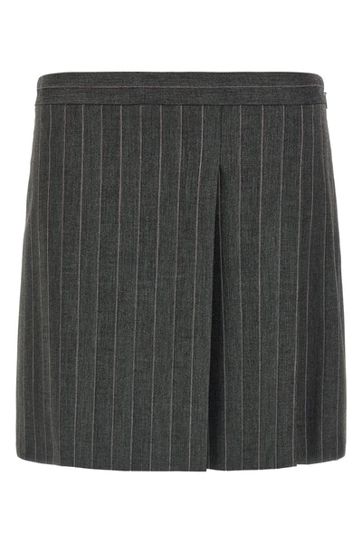 the skirt pinko reinterprets the classic pinstripe pattern