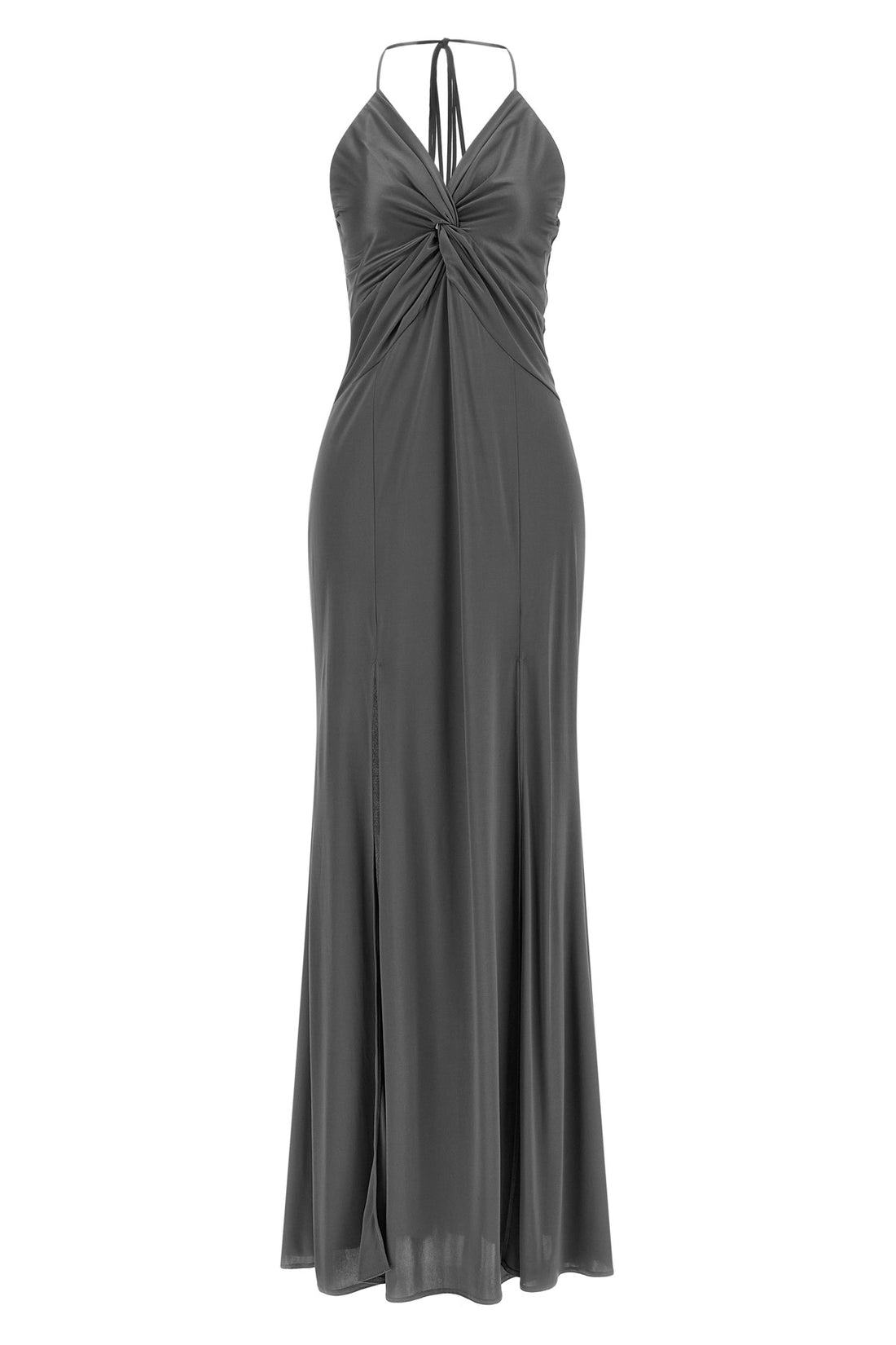 PINKO M the long petticoat dress pinko anthracite gray defines a new idea of evening ele