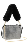 the bucket shoulder bag redefines evening elegance through a soft silhouette ent
