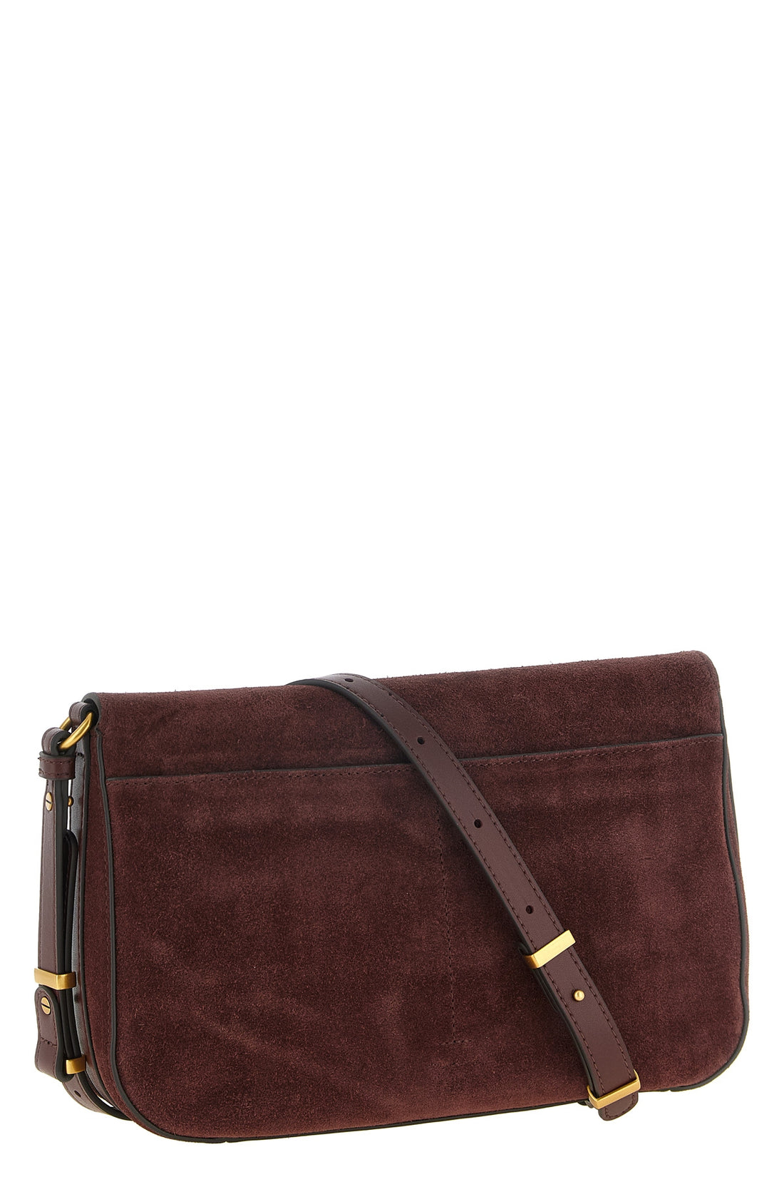PINKO OS the pinko love satchel medium shoulder bag in burgundy suede stands out for it