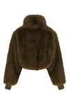 the pinko bomber jacket redefines the volumes of outerwear through a bold play o