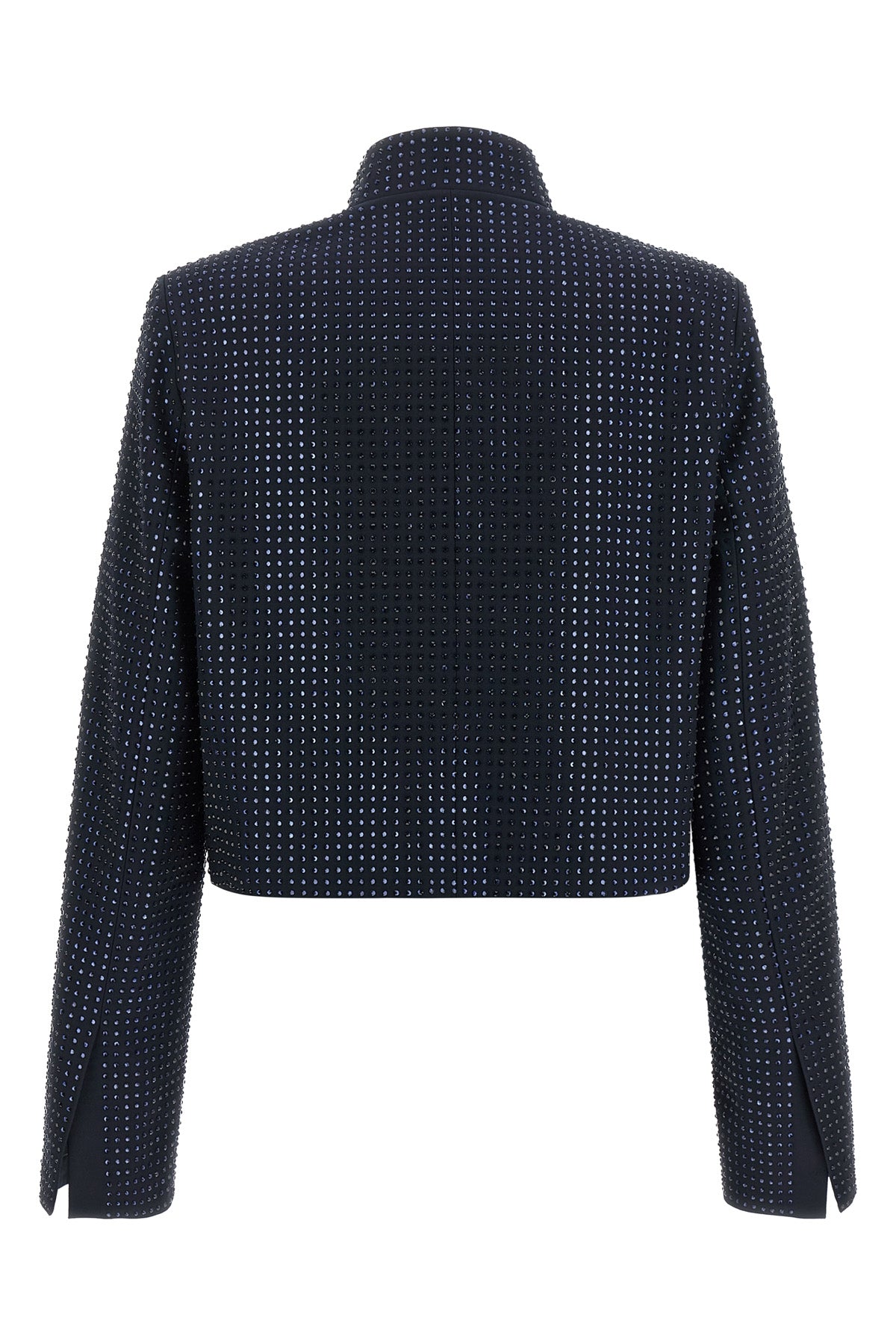 the pinko morasca cropped jacket redefines the codes of evening tailoring throug