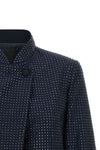 the pinko morasca cropped jacket redefines the codes of evening tailoring throug