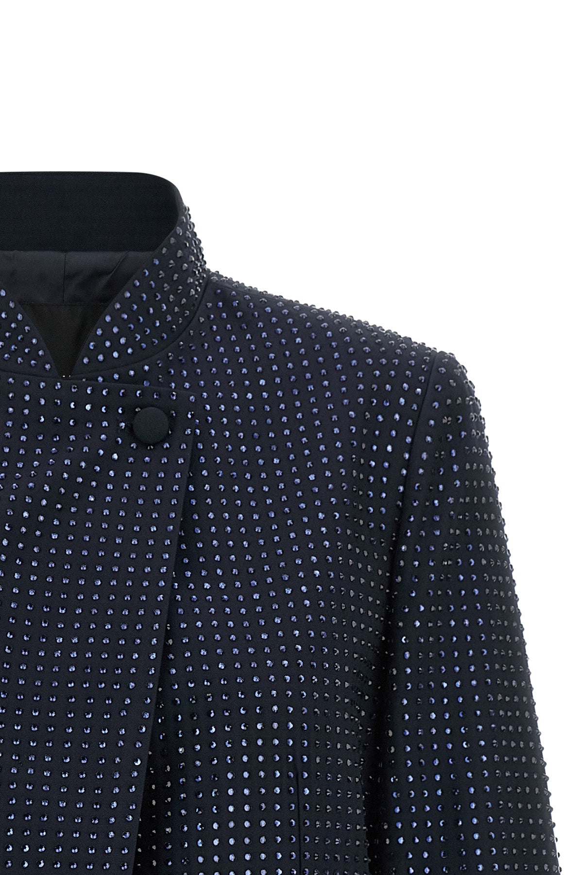 the pinko morasca cropped jacket redefines the codes of evening tailoring throug