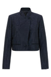 the pinko morasca cropped jacket redefines the codes of evening tailoring throug