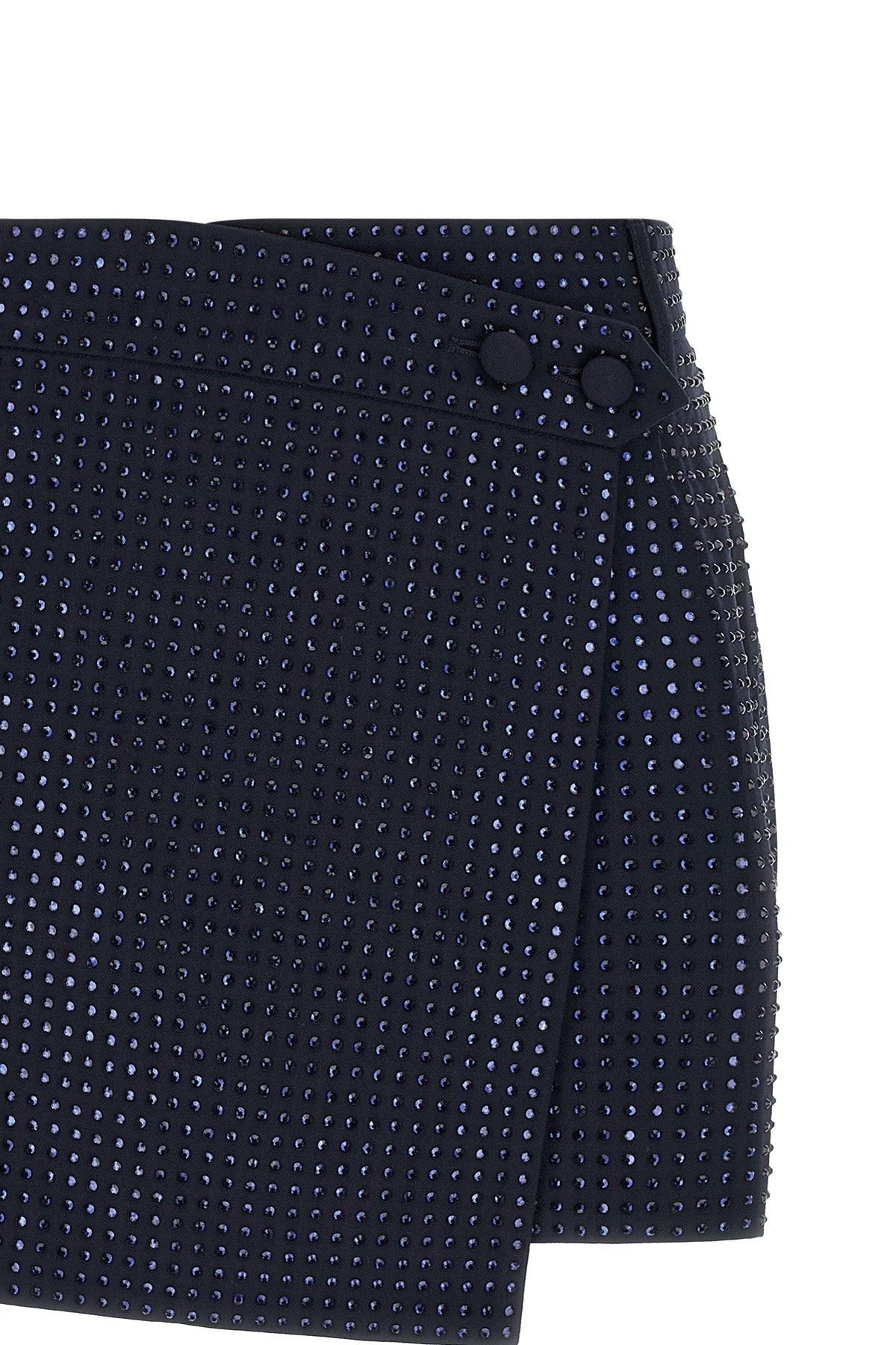 the pinko soave miniskirt redefines contemporary codes through a wallet model