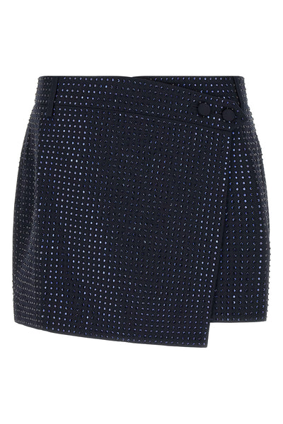 the pinko soave miniskirt redefines contemporary codes through a wallet model