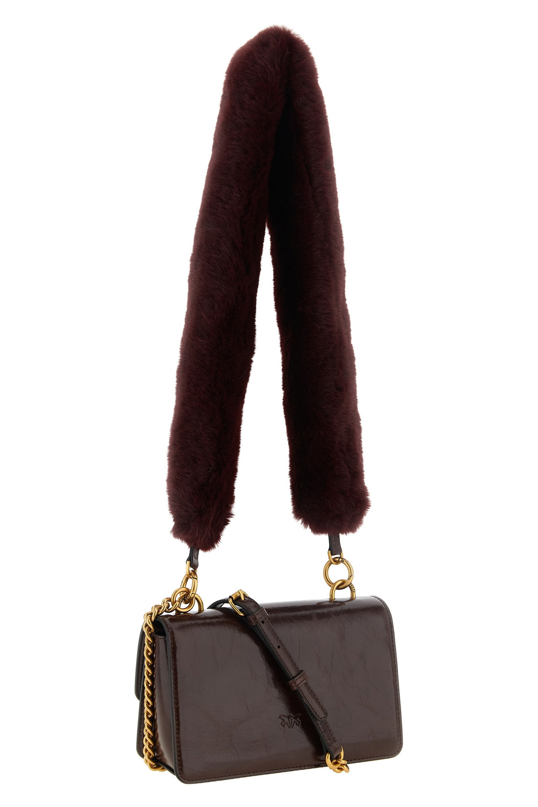 PINKO OS the pinko love one mini shoulder bag stands out for its structured silhouette