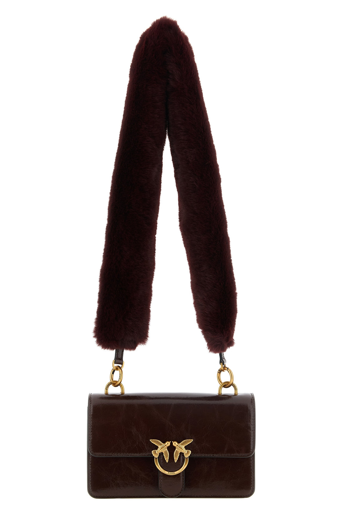 PINKO OS the pinko love one mini shoulder bag stands out for its structured silhouette