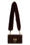 the pinko love one mini shoulder bag stands out for its structured silhouette