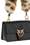 the pinko love one mini shoulder bag is distinguished by a structured silhouet