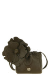 pinkos flower pouch redefines volumes through a soft pouch silhouette in fine