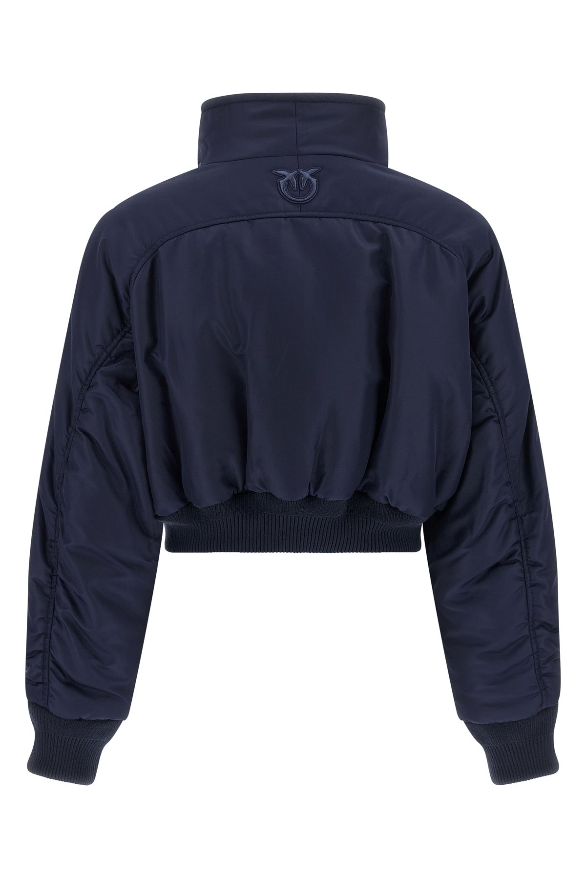 the pinko pinot bomber jacket redefines the codes of outerwear through a cropped
