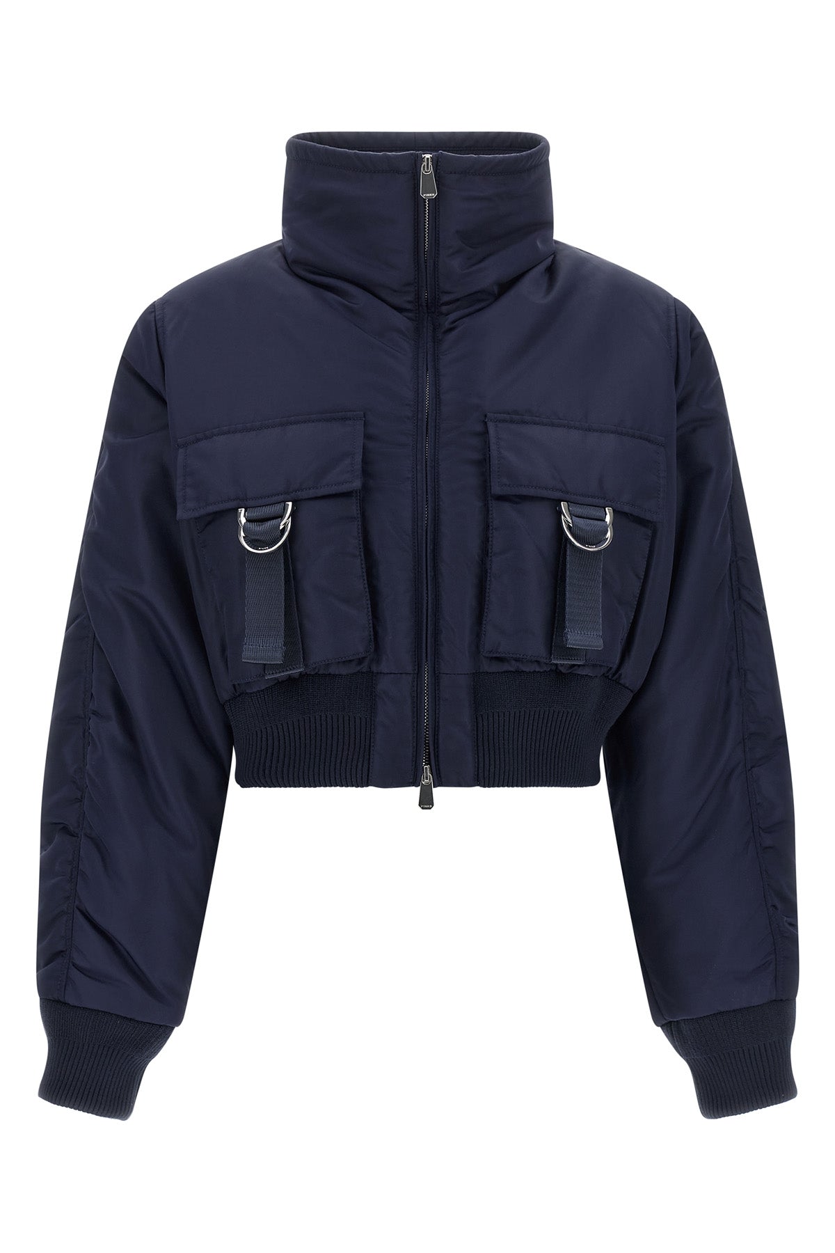 the pinko pinot bomber jacket redefines the codes of outerwear through a cropped