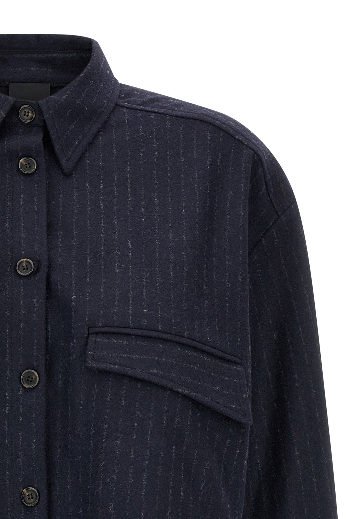 the cropped shirt pinko taurasi redefines the codes of contemporary tailoring