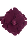 the pinko flower belt redefines the proportions of the accessory through a scu