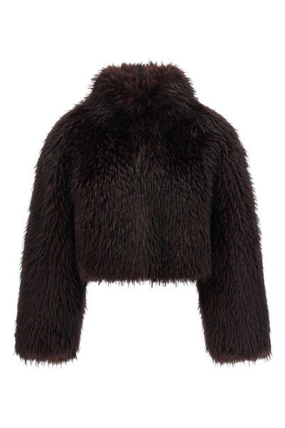 the pinko gravina jacket redefines the volumes of outerwear through a cropped