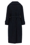 the long pinko peugeot coat redefines the codes of outerwear through a rigorou